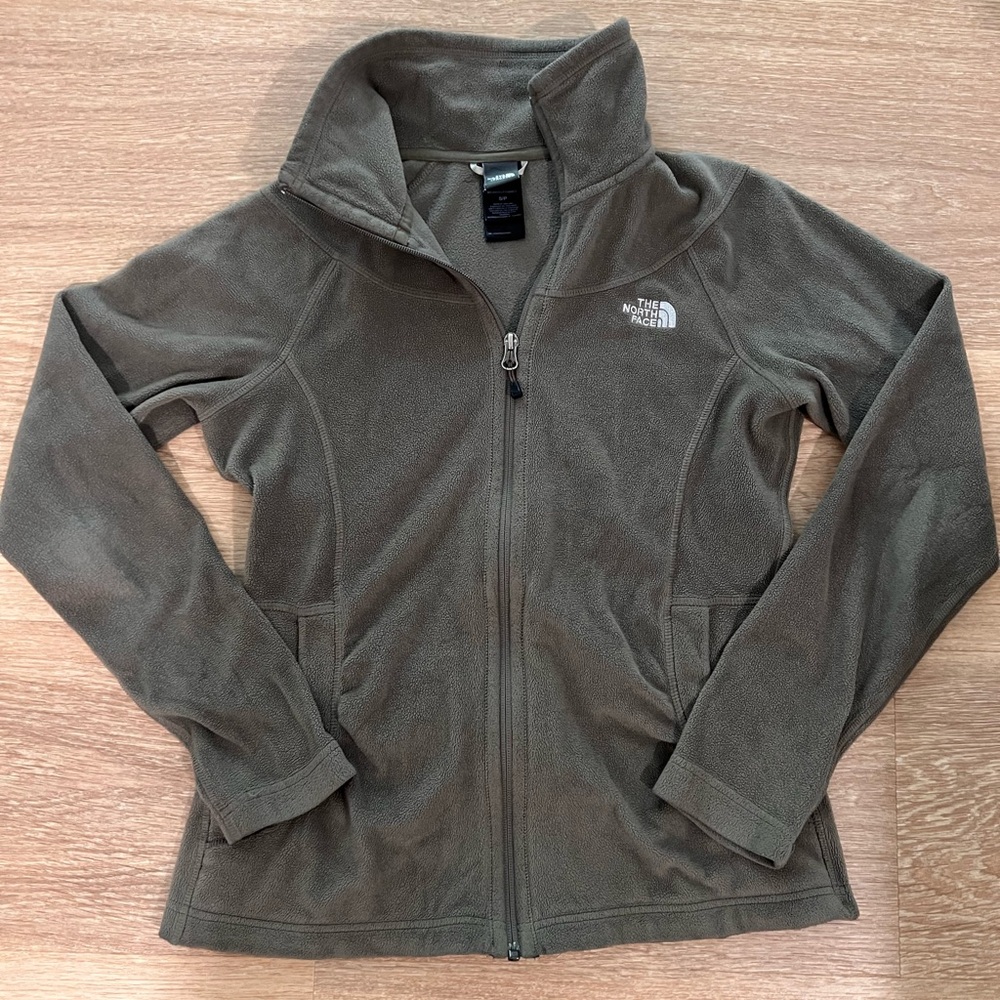 The North Face Olive Green Fleece Jacket